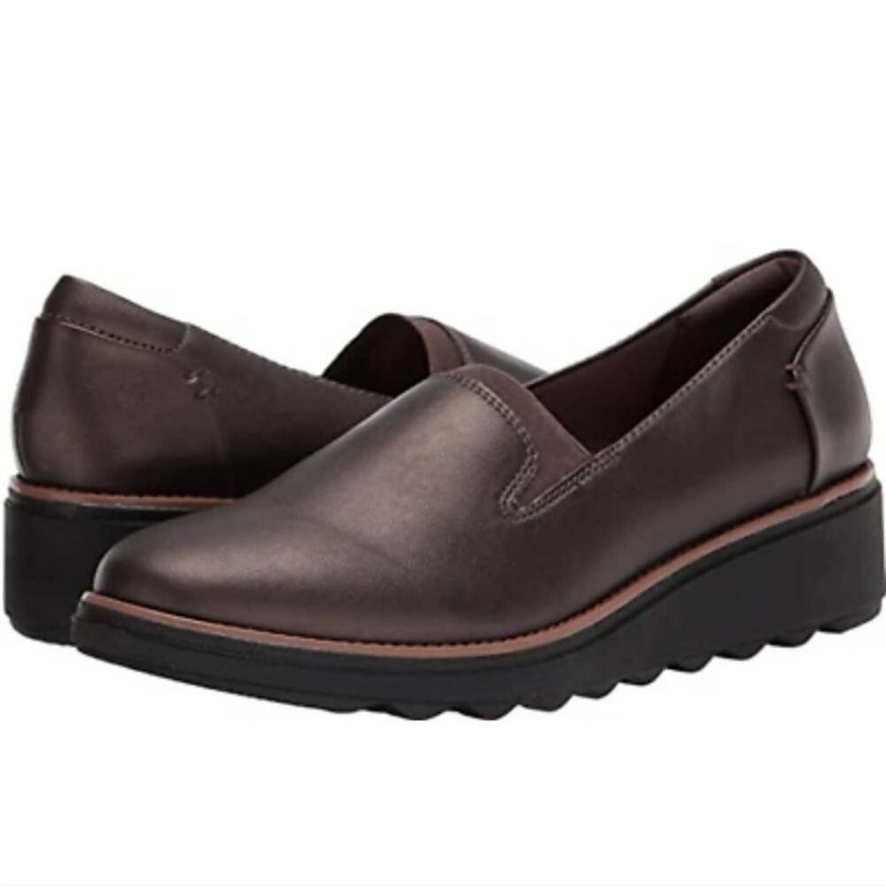 Clarks Women’s Sharon Dolly Loafer‎ 7 Antique Bronze size 10 new!
